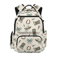 thumbnail image 1 of Aplkyhs Western Cowboy Horse Backpack for Kids 6-12 School Bag Lightweight Water Resistant Bookbag for Elementary School, 1 of 7