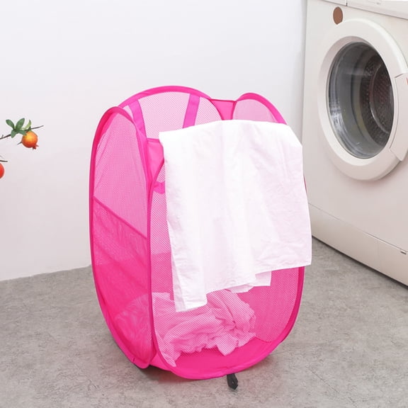 Aplter Dirty Clothes Hamper for Laudry Mesh Pop Up Laundry Hamper Storage Bag for travel, cruise