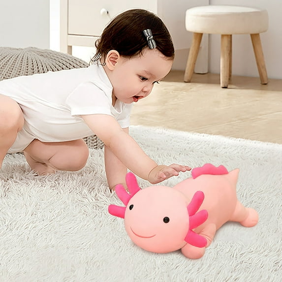 Apmemiss Axolotl Plush Toys,11.8 Inch Lovely Soft Stuffed Pillow Dolls Toy Home Decoration for Kids Toddler Adult, Cute and Cuddly Axolotl Stuffed Animal Figure Gifts Christmas Halloween Birthday