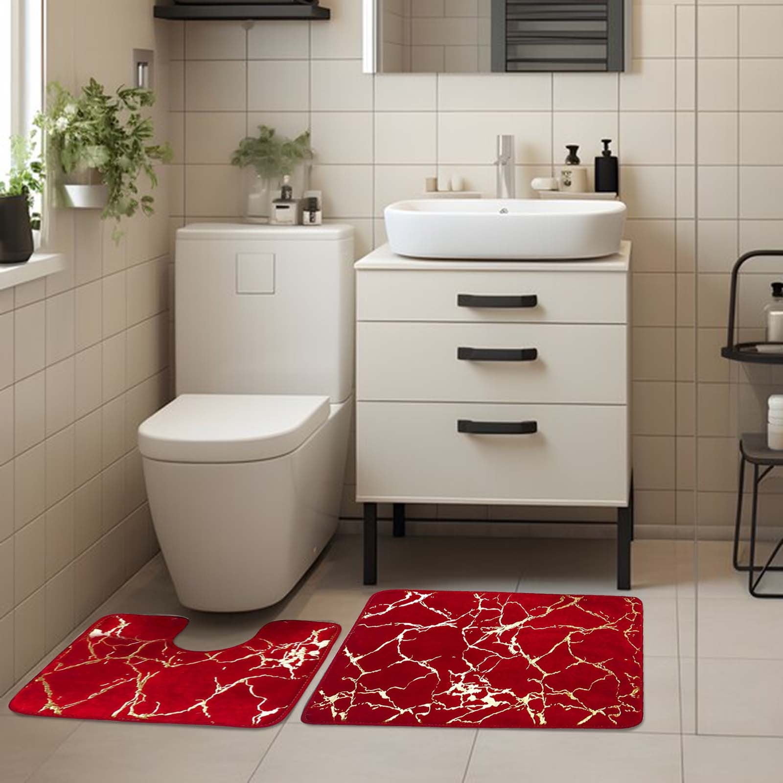 Apmemiss Bedroom Rug Clearance Bath Mats for Bathroom Bathroom Rugs