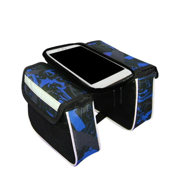 Apmemiss Bike Accessories for Adult Bikes Clearance Bike Front Frame Saddle Bag Bike Pannier Tube Pouch Phone Cycling