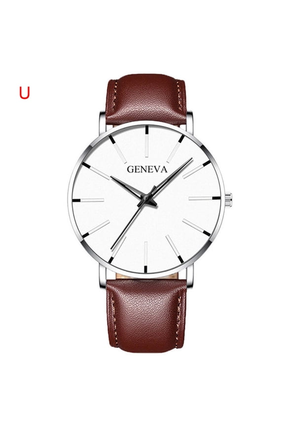 Birthday Gifts for Men Clearance Couple Men and Women Fashion Ultra Thin Watches Business Stainless Steel Mesh Quartz Watch Deal of the Day Clearance