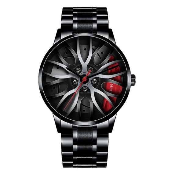 Apmemiss Birthday Gifts for Men Clearance Man Fashion Watch Clock Stainless Steel Casual Dress Wrist Crystal Jewelry Clearance Items