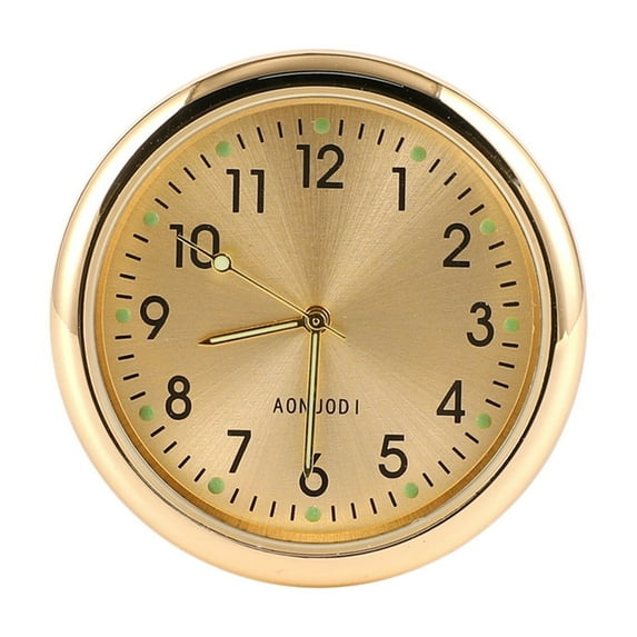 Apmemiss Car Accessories Clearance 4 Inch Dashboard Fluorescent Clock - Mini Car Clock - Attaches to the Dashboard of A Car Or Truck and Has A Mini Car Clock .