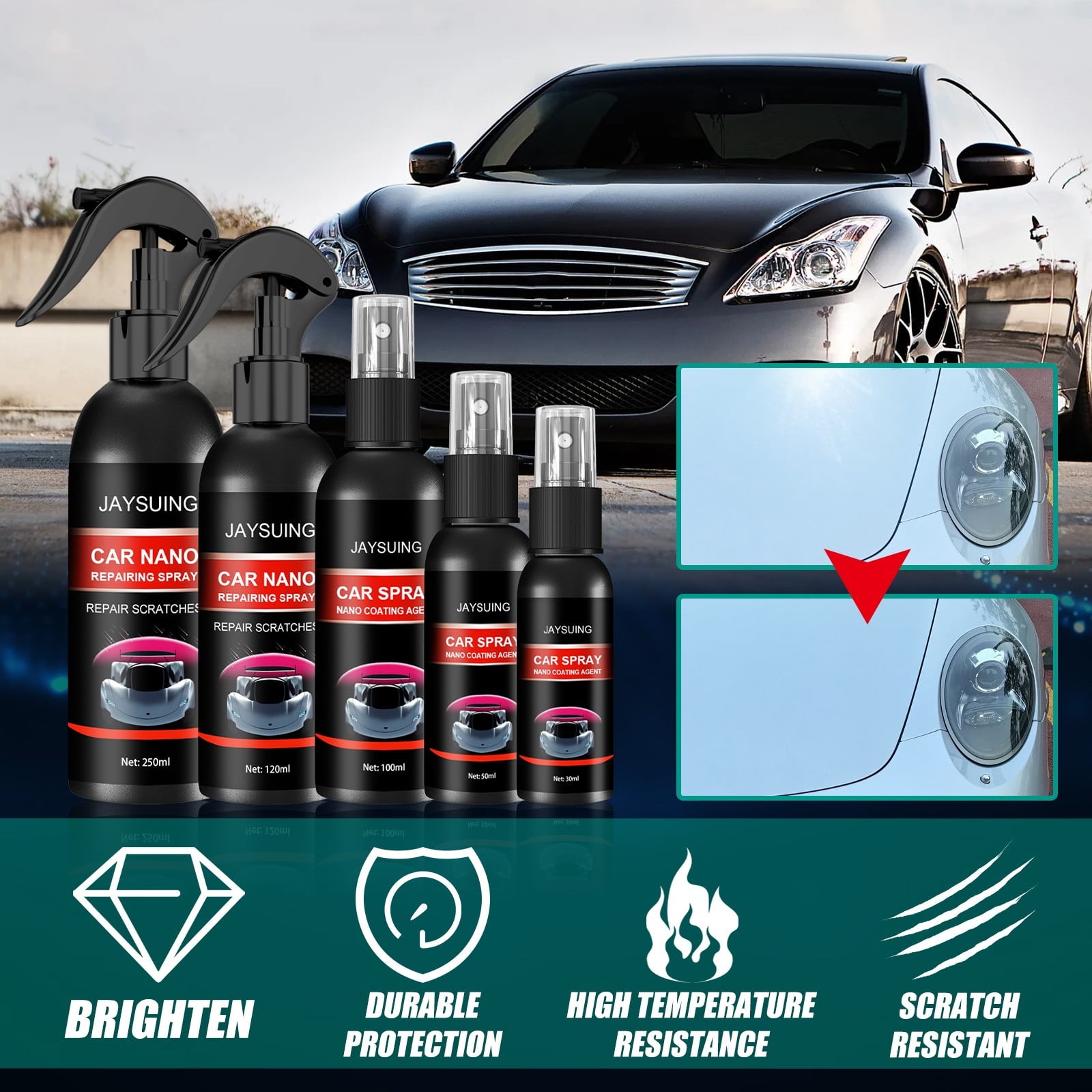 Apmemiss Car Decor Clearance Auto Paint Liquid Wax, Multipurpose Car Stain Remover, Car Wash