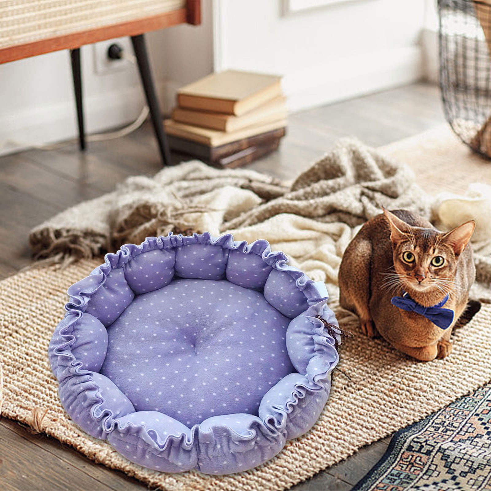 Apmemiss Cat Bed Clearance Cat Bed, Cat Beds for Indoor Cats Washable, Small Dog Bed Calming Pet