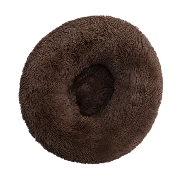 Apmemiss Cat Beds Clearance Dog Bed Calming Dog Beds for Small Medium Dogs - Round Donut Washable Dog Bed, Anti-Slip Faux Fur Fluffy Donut Cuddler Anxiety Cat Bed Closeouts Clearance