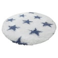 Apmemiss Christmas Clearance! Bedroom Striped Round Silk Wool Carpet