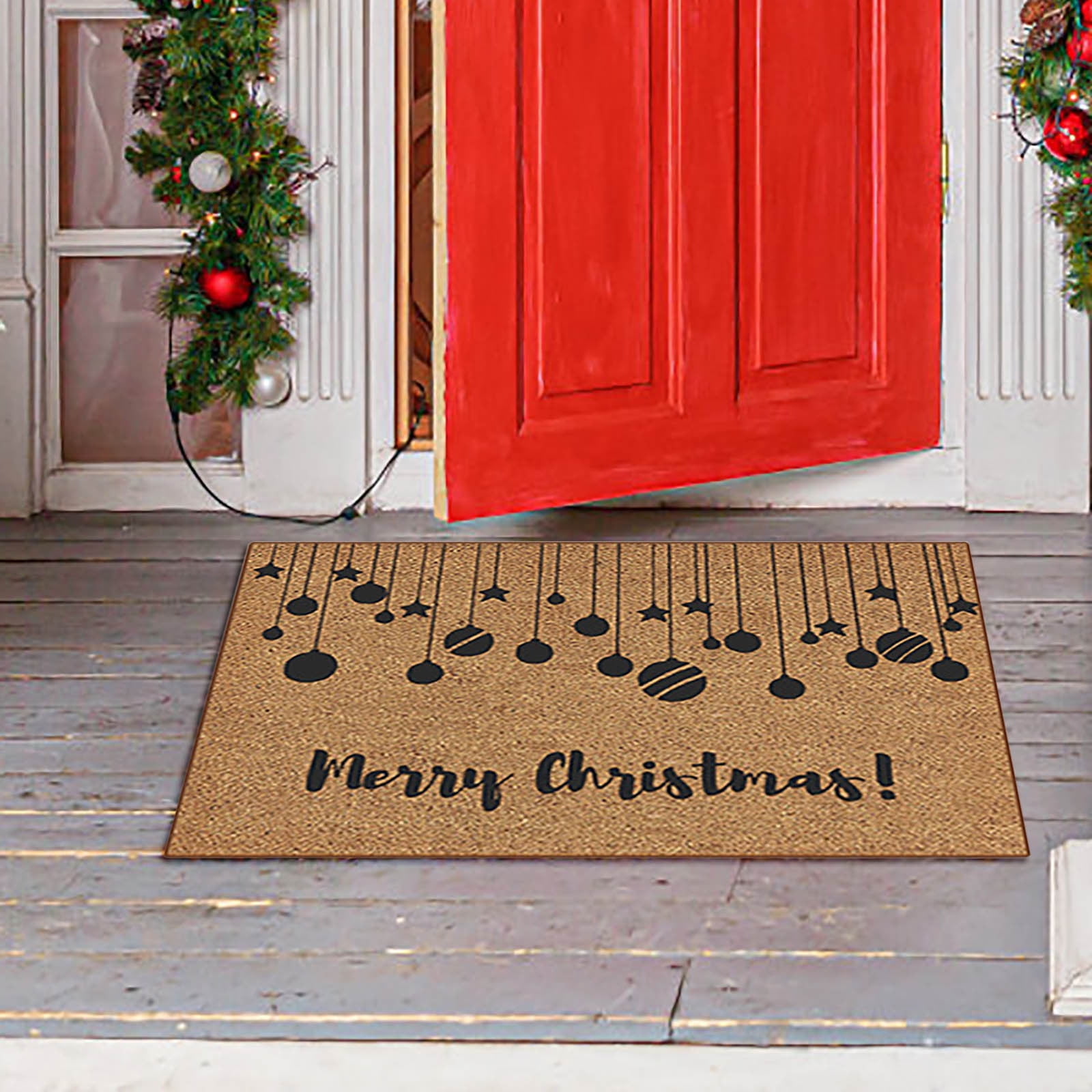Apmemiss Christmas Decorations Clearance! Imitation Coir Floor Mats