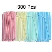 Apmemiss Christmas Decorations Indoor Clearance 500 Plastic Drinking Straws 8 Inches Long Multi-Colored Striped Bedable Fall Decorations