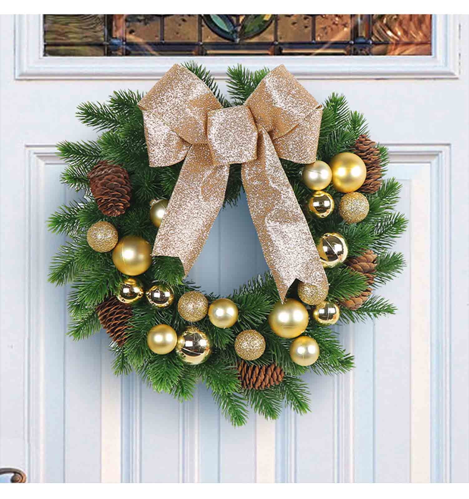 Apmemiss Christmas Decorations Outdoor Clearance Christmas Wreath Metal