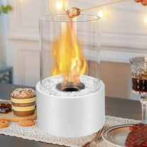 Apmemiss Christmas Gifts Clearance! Bio Tabletop Fireplace with Decorative Stones and Fire Extinguisher for Indoor and Outdoor Use Patio Balcony Garden Decorative Heating Sales Today Clearance