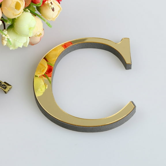 Apmemiss Clearance 26 Letters DIY 3D Mirror Acrylic Wall Sticker Decals Home Decor Wall Art Mural Name Wall Decor for Bedroom Teenager Girls Room Stickers Wall Decor