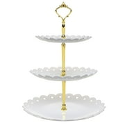 Apmemiss Clearance 3 Tier Round Clear Cake Stand Cupcake Display Stand Holder Dessert Pastry Tower Tea Party Serving Platter Candy Bar Stand for Wedding, Birthday, Theme Party, Baby Shower