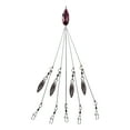 thumbnail image 1 of Apmemiss Clearance 5 Arms Umbrella Fishing Rig Bait Fishing Lures with Snap Swivels Deal of the Day, 1 of 2