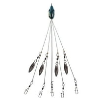Apmemiss Clearance 5 Arms Umbrella Fishing Rig Bait Fishing Lures with Snap Swivels Overstock Items Clearance All Prime