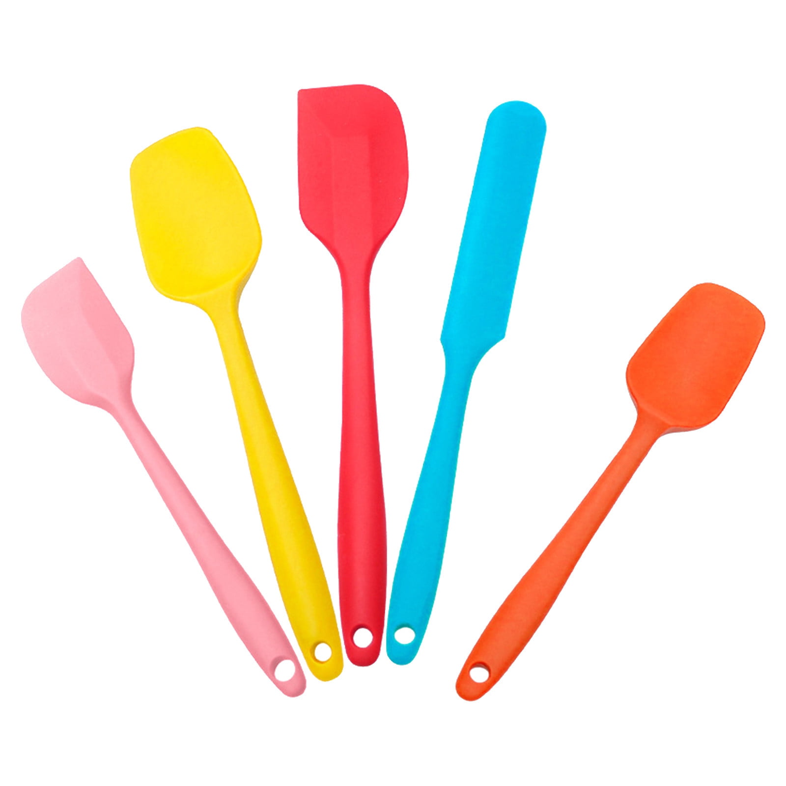 Apmemiss Clearance 5 Piece Multicolor Silicone Spatula Set, Heat