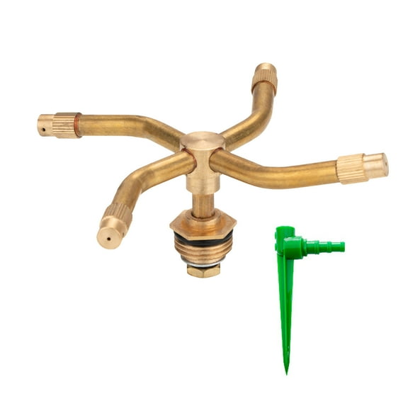 Apmemiss Clearance Automatic Rotary Sprayer Automatic Rotary Whirling Sprinkler Garden Lawn Irrigation Watering Nozzle Spray 360 Degree Rotation Irrigation System Sprinkler, Large Area Coverage