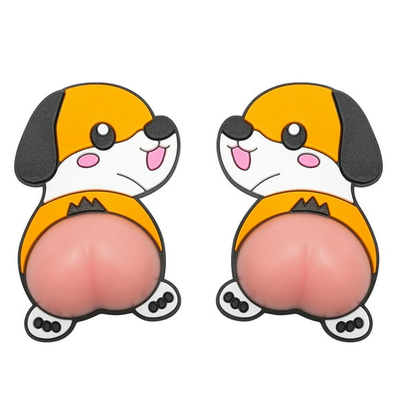 Apmemiss Clearance Car Anti-Collision Stickers Cute Cartoon Animal Car Door Bumper Protector Sticker 3D Silicone Butt Car Anti-Scratch Funny Soft Sticker Car Body Decoration Accessories