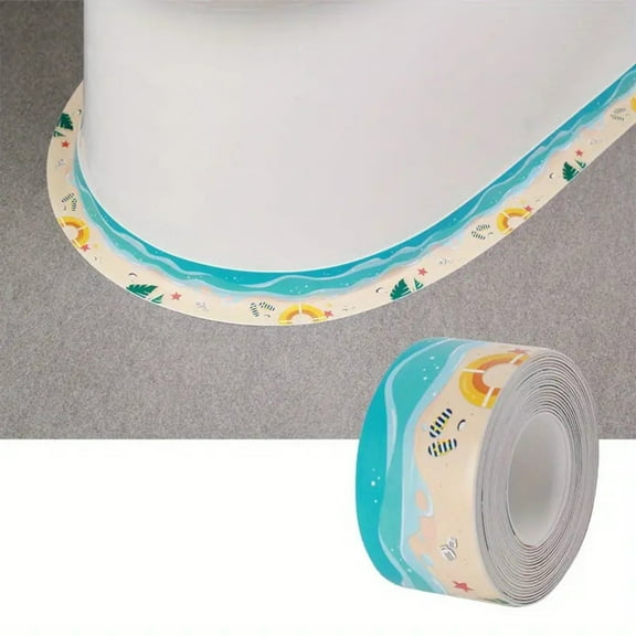 Apmemiss Clearance Caulk Tape for Bath & Kitchen,Caulking Tape for Bathroom Caulking White Self Adhesive Caulk Strip,tub Surround,Toilet Bowl Stick on Gel,Kitchen Countertop (1.5in x 10.5ft)