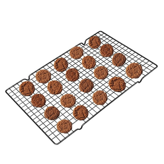 Apmemiss Clearance Cooling Racks, Stainless Steel Grid Wire Rack for Baking Roasting Grilling Drying, 9.4" x 16.1", Metal Mesh Oven Rack for Chicken Bacon Cookies, Non-Toxic & Dishwasher Safe