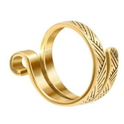 Apmemiss Clearance Crochet Finger Ring Adjust Crochet Tension Ring Open Yarn Guide Finger Clip Crochet Thimble Christmas Room Decor