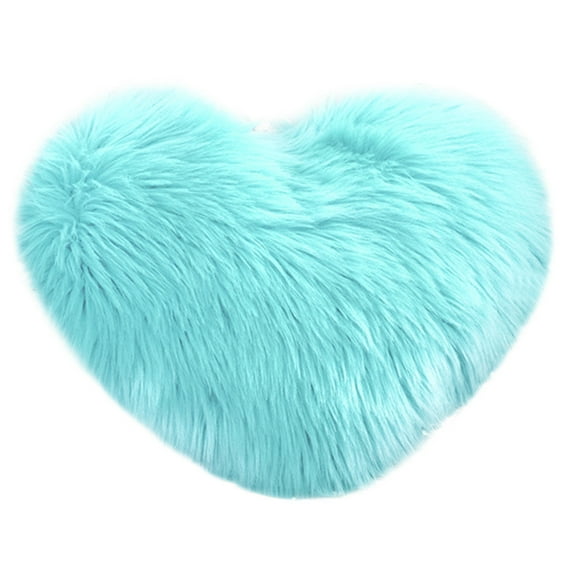 Apmemiss Clearance Cute Heart Plush Pillow Fluffy Heart Shape Cushion Toy Throw Pillows Stuffed Heart Plushie Decorative Back Cushions for Kids Friend Girl Valentine's Day Gift Sofa Decoration