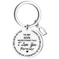thumbnail image 1 of Apmemiss Clearance DIY to My SON Stainless Steel Last Name 26 Letter Keychain 2.5cm Clearance Items for Women, 1 of 6