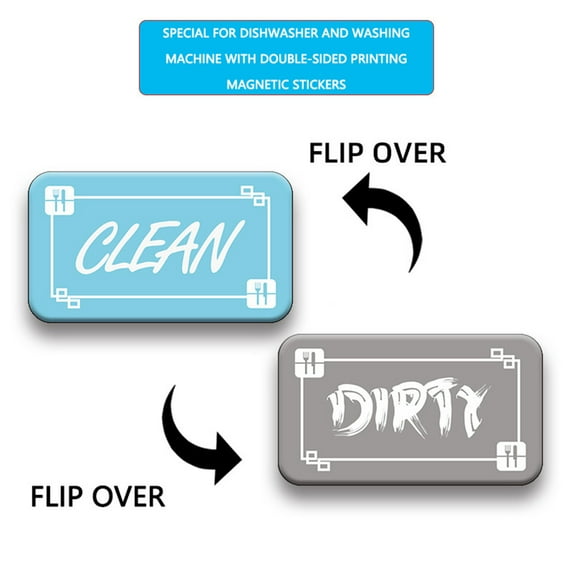 Apmemiss Clearance Dirty Clean Dishwasher Magnet,Dishwasher Magnet Clean Dirty Sign Magnet Dishwasher Dish Bin That Says Clean or Dirty Dish Washer Refrigerator for Kitchen Organization and Storage