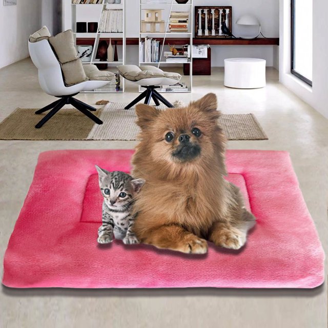 Apmemiss Clearance Dog Bed, Orthopedic Crate Foam Dog Bed,Machine