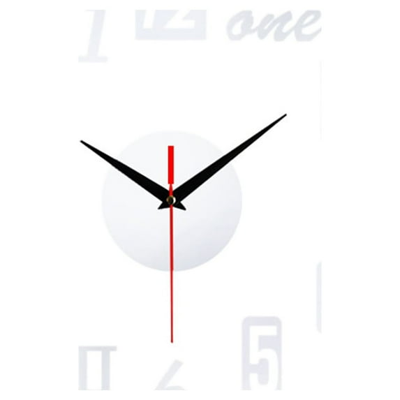 Apmemiss Clearance Frameless DIY Wall Clock, Large Modern 3D Mirror Wall Clock Decor Sticker Clock kit for Home Living Room Bedroom Office Wall Decorations