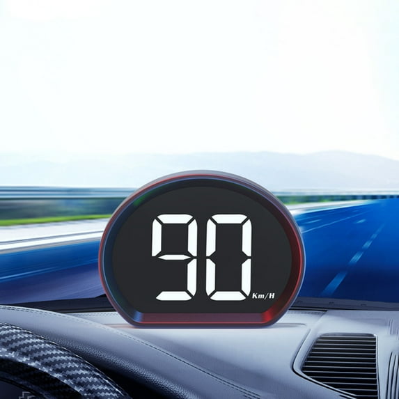 Apmemiss Clearance GPS HUD Car Digital Speedometer, Digital Speed Meter Gauge with LED Large Font Head Up Display Car Accessories with USB Cable, Plug Play for Car Truck SUV Golf Cart All Vehicles