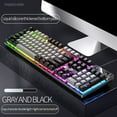 thumbnail image 1 of Apmemiss Clearance Gaming Keyboard USB Wired Floating Keyboard, Ergonomic Water Mechanical Feeling Keyboard, Ultra-Slim LED Backlit Keyboard for Desktop, Computer Christmas, 1 of 5