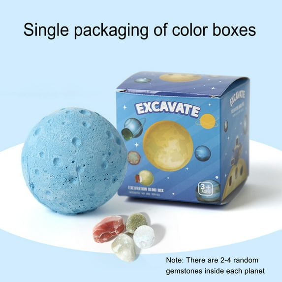 Apmemiss Clearance Gemstones Dig Kit, Planets Science Kit for , Excavate Real Gems, Educational Space Toys Planet Collection Kit, Archaeology Geology Science Projects Gift for & Age 5+