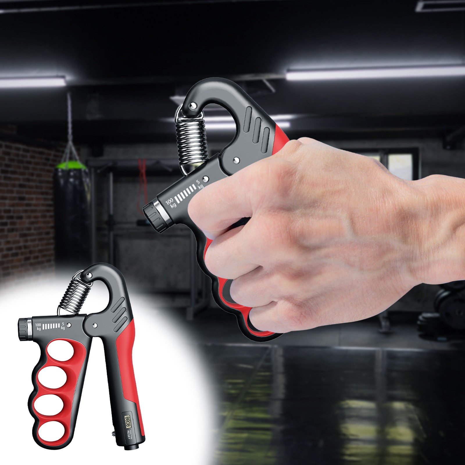 Apmemiss Clearance Grip Strength Trainer, Hand Grip Strengthener with Adjustable Resistance