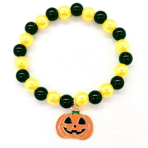 Apmemiss Clearance Hand Beaded Hand Decorated Pumpkin Orange Bracelet Gifts