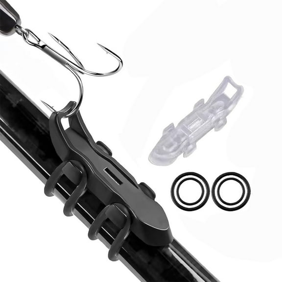 Apmemiss Clearance Hook Keeper for Fishing Rod, 2025 New Magnetic Fishing Hook Keeper, Lure Magnetic Hooker, Fishing Bait Holder with 2 Sizes Rubber Rings Fishing Hook Holder Fishing Tool