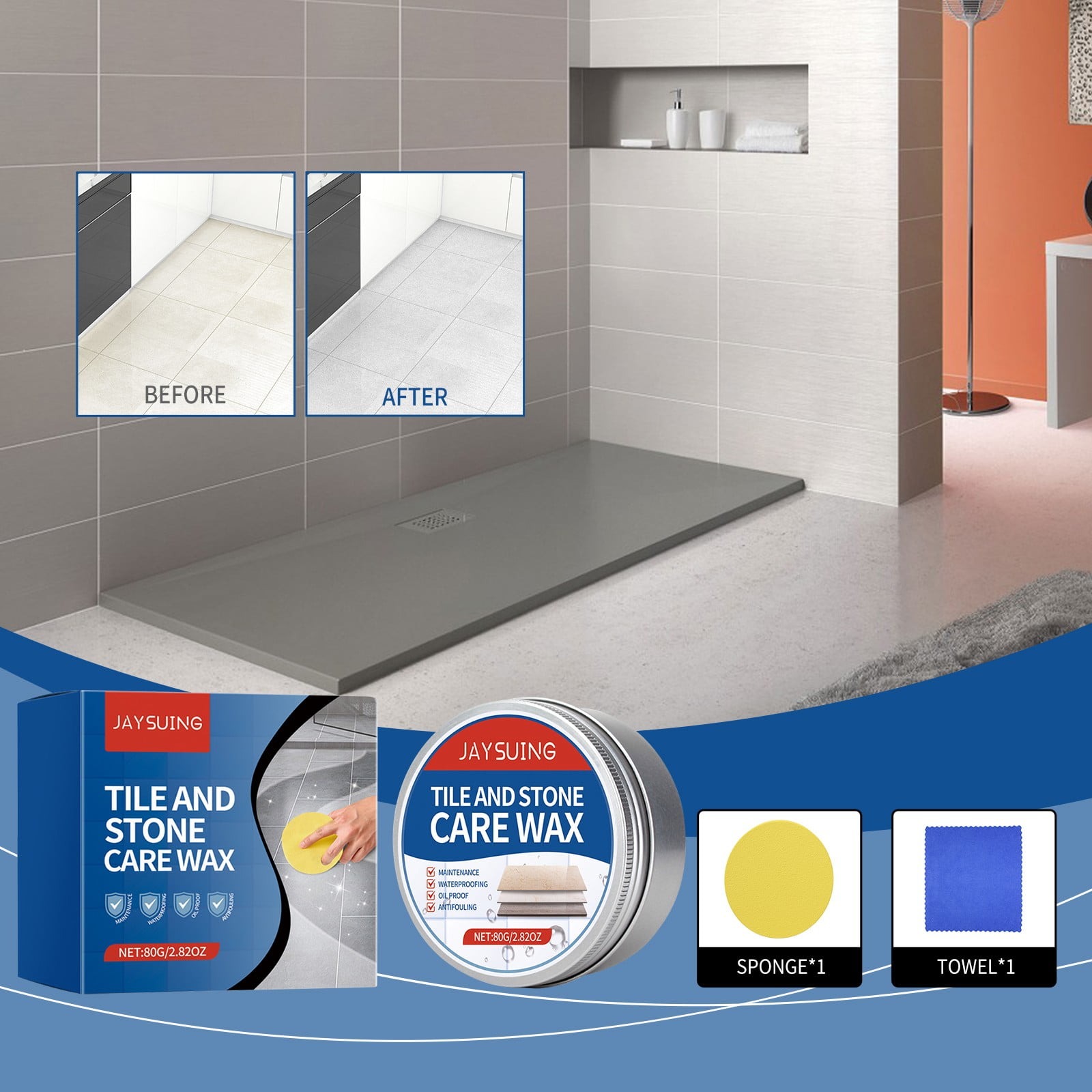 Apmemiss Clearance! Improve the Glossiness of the Tile Face