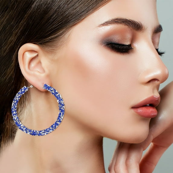 Apmemiss Clearance Jewelry Fashion Fashion Personality Alloy Diamond Earrings Simples Fashion Earrings Clearance Sales