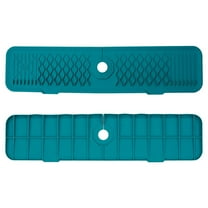 Apmemiss Clearance Kitchen Sink Splash Guard, 24'' x 5.7'' Silicone Faucet Mat,Sink Faucet Mat Splash Guard, Slope Design for Quick Drainage, Foldable Pad Essentials for Kitchen and Bathroom