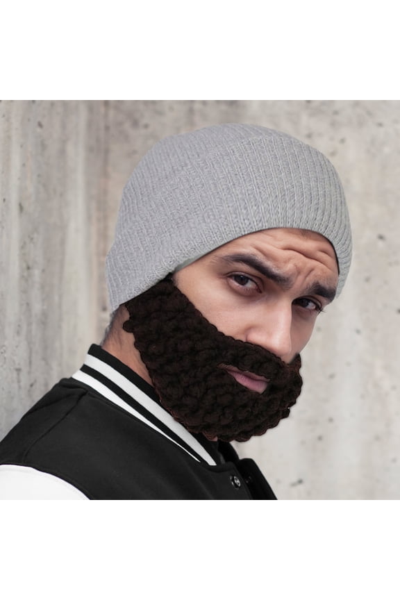 Clearance Knitted Yarn Hip-hop Funny Big Beard Mask Adult Hat Beard Hat Christmas Party Decorations