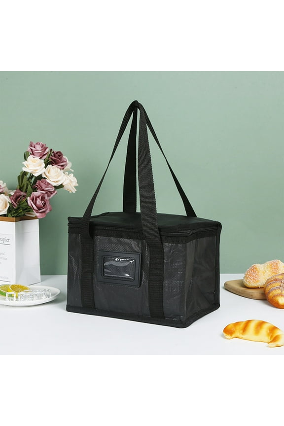 Clearance Large Insulated Reusable Grocery Bags with Sturdy Zipper and Handles, Foldable Washable Heavy Duty Cooler Totes for Hot or Cold Food Delivery, Groceries, Travel, Shopping