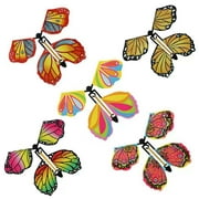 Apmemiss Clearance Magic Flying Butterflies Wind Up Fairy Flying Toy Surprise Cards Party Favor for Kids Classroom School Easter Stuffers Christmas Birthday Greeting Card Stocking Stuffers