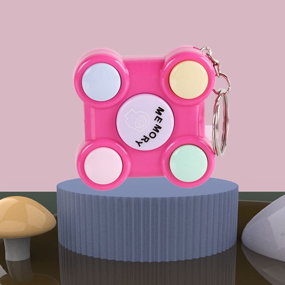 Apmemiss Clearance Memory Fun Game Toys for Boys Girls Chrismas Operation Memory Training Puzzle Toy Electronics Handheld Games Flashing Cube Mini Games Keychains for Teens Adults