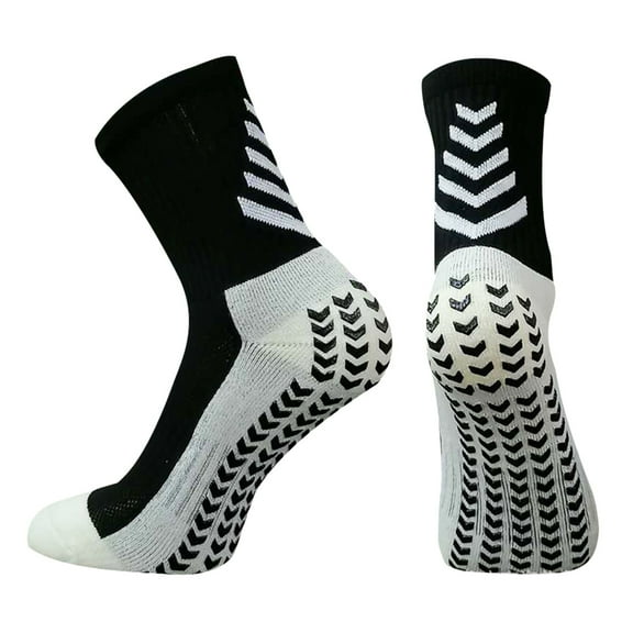 Apmemiss Clearance Men's Soccer Socks Anti Slip Knee Socks Non Slip Grip Pads for Football Basketball Sports Grip Socks