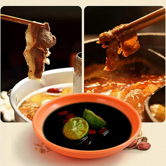 Apmemiss Clearance Mini Dipping Sauce Dishes, Plastic Disposable Round Soy Sauce Plate, Condiment Serving tray, Seasoning Platter, Appetizer Bowel -for Sushi Mustard Vinegar Soy BBQ Ketchup