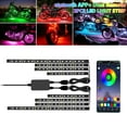 thumbnail image 1 of Apmemiss Clearance Motorcycle LED Light Kits Wireless Remote APP Control RGB Flexible Waterproof Neon Underglow Strip Kits for 12V Motorcycle Bike Car SUV Golf Cart ATV, 1 of 5