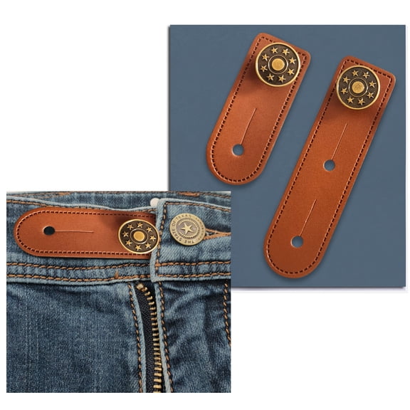Apmemiss Clearance Pants Extender Button for Men Women Waistband Extender Buttons for Jeans, Collars, Adjustable Cuffs No Sew Metal Retractable Buttons for Extender Jeans Pants