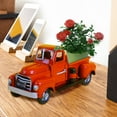thumbnail image 1 of Apmemiss Clearance Pickup Truck Garden Decor, Retro Style Pickup Truck Flower Pot, Small Truck Flower Pot Planter, Metal Truck Planter Decoration for Outdoor Garden Desktop Ornaments, 1 of 4