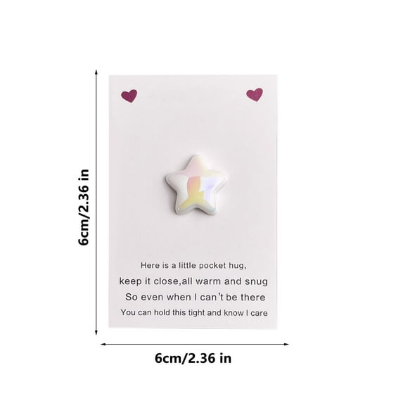 Apmemiss Clearance Pocket Hug Heart with Greeting Cards Cute Little Heart Pocket Hug Token Gift Card Keepsake Exchange Card Valentines Gift for Boyfriend Girlfriend, I Love You Gift for Him Her